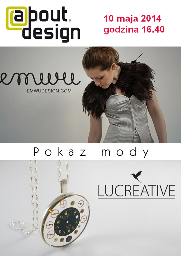 plakat_About_Design_pokaz_mody ok godzina